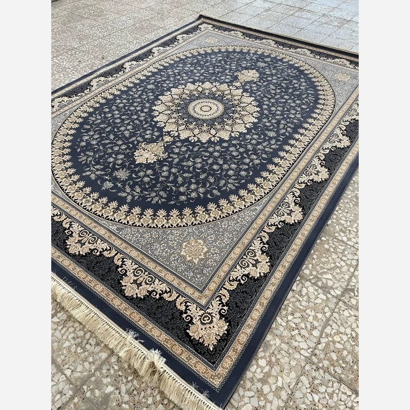 فرش 9متری 700شانه ماشینی کاشان طرح هستی دلفینی2عددی(باارسال رایگان)