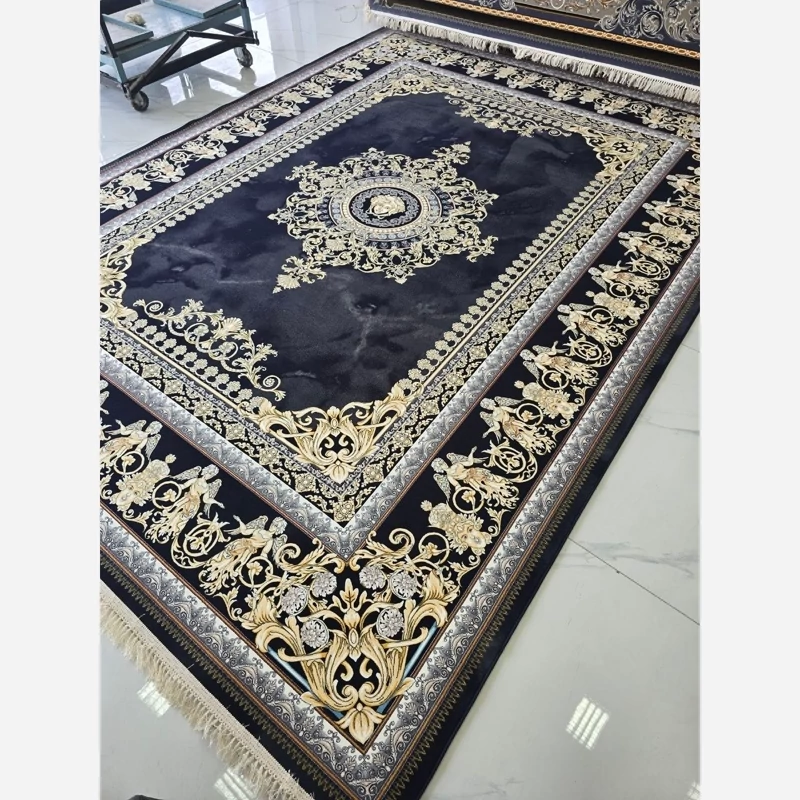 فرش 1200شانه ماشینی کاشان 9متری طرح فرشته(باارسال رایگان)