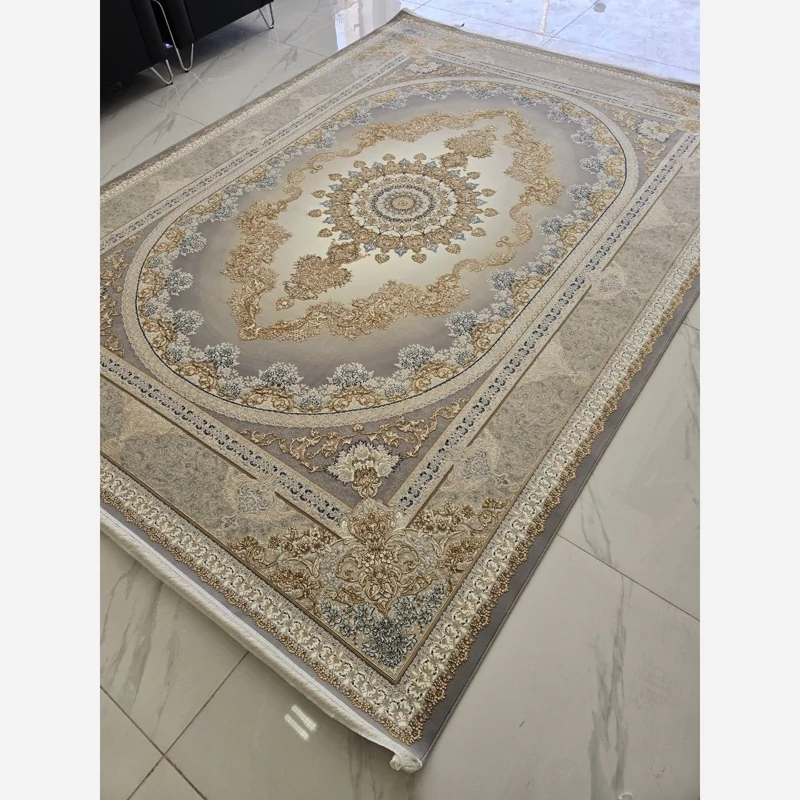 فرش ماشینی کاشان1200 شانه طرح کارن فیلی12متری(باارسال رایگان)