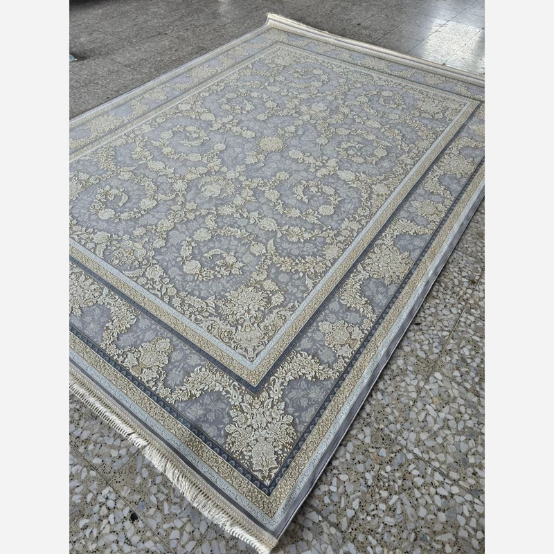 فرش 1200 شانه ماشینی کاشان 6متری طرح رستا دلفینی(باارسال رایگان)