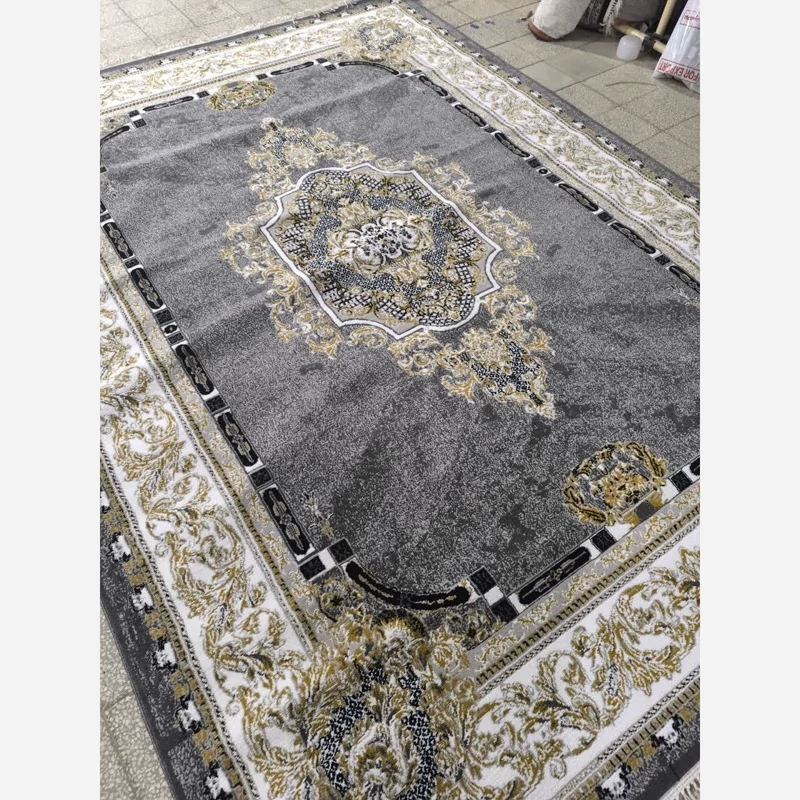 فرش 12 متری ماشینی کاشان440شانه بی سی اف طرح ویترین دودی(باارسال رایگان)