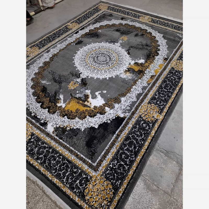 فرش ماشینی کاشان 350شانه بی سی اف سبک وزن طرح ویکتوریادودی12متری(باارسال رایگان)