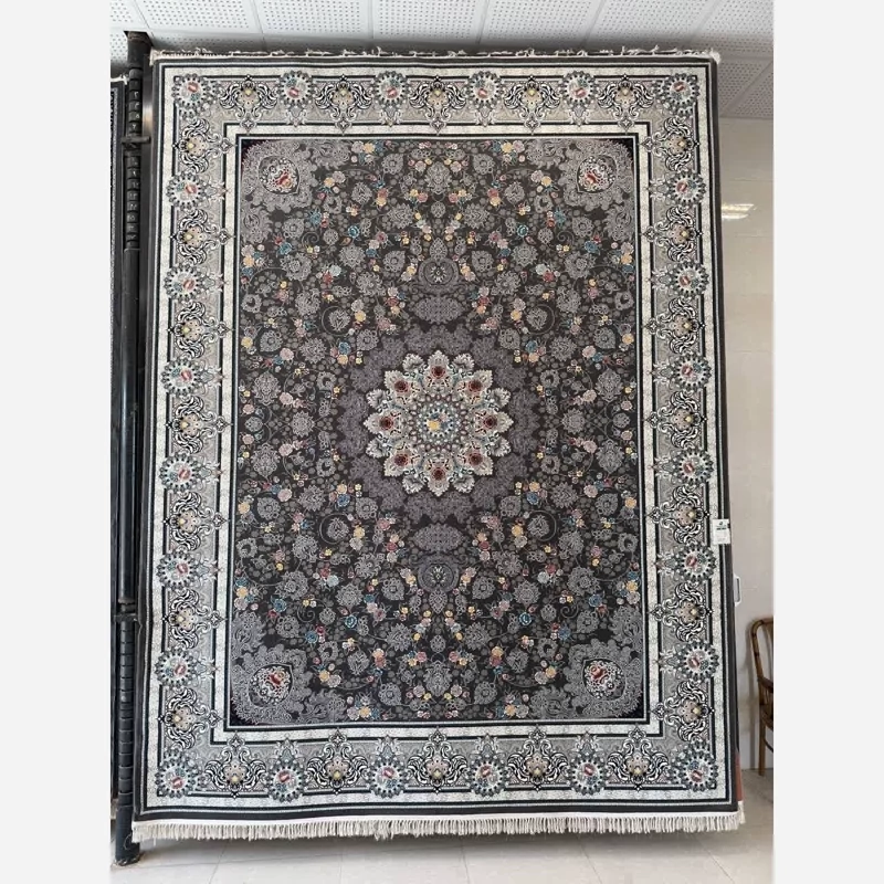 فرش ماشینی کاشان700شانه 100درصدآکرلیک طرح ژیلادودی9متری(باارسال رایگان)