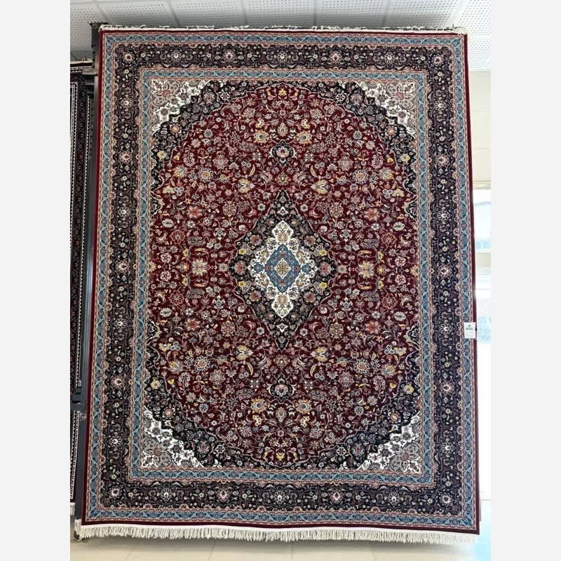 فرش ماشینی کاشان 700 شانه 100 درصد آکرلیک طرح کاشان 9 متری