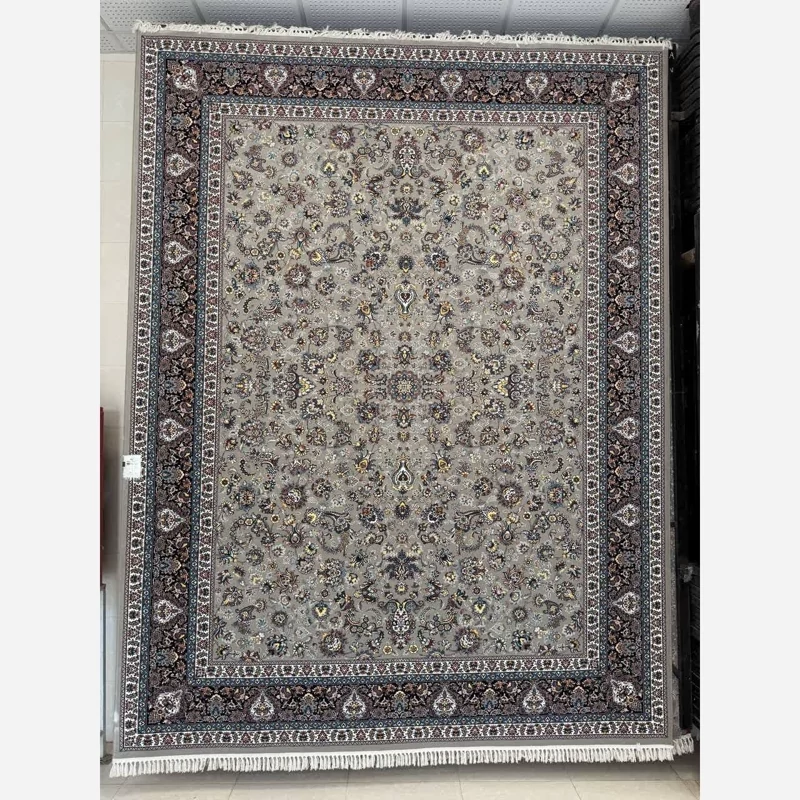 فرش ماشینی کاشان 700 شانه 100 درصد آکرلیک طرح افشان فیلی 6 متری