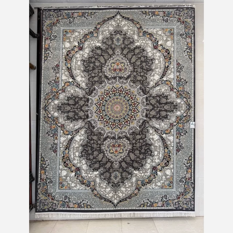 فرش ماشینی کاشان700شانه100درصدآکرلیک طرح فرانک دودی6متری(باارسال رایگان)