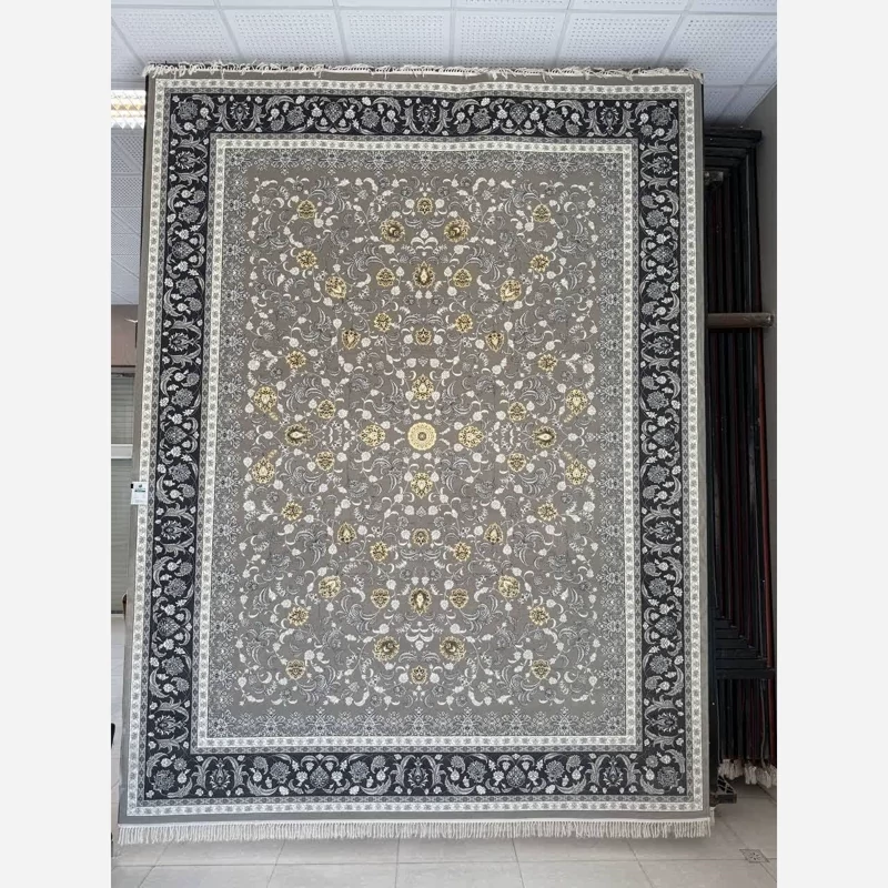 فرش ماشینی کاشان 700 شانه، 100 درصد آکریلیک با طرح افشان شهاب فیلی، 12 متری