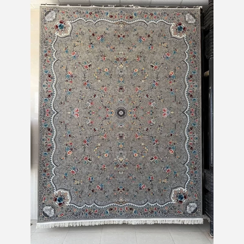 فرش ماشینی کاشان700شانه6متری100درصدآکرلیک طرح افشان رهافیلی(باارسال رایگان)