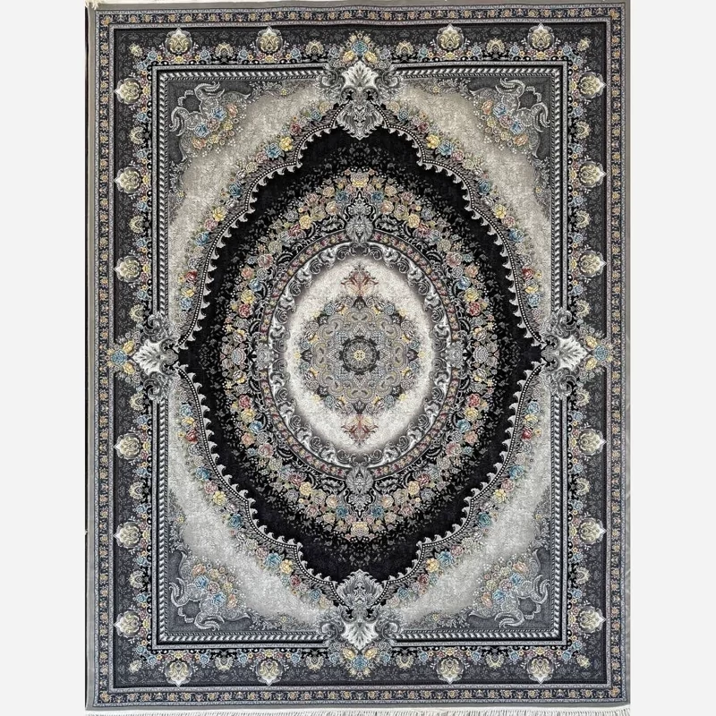 فرش ماشینی 700 شانه کاشان، 100% اکریلیک، طرح ارمغان، رنگ فیلی، متراژ 6 متر مربع