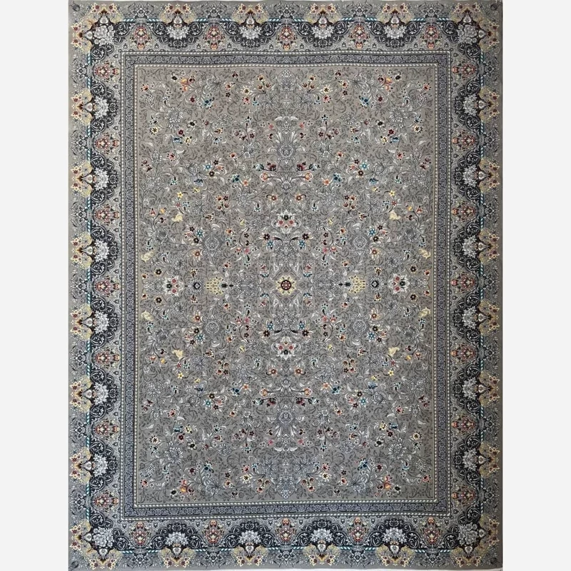 فرش ماشینی 9 متری، 700 شانه، تولید کاشان، 100% اکریلیک، طرح لارا فیلی