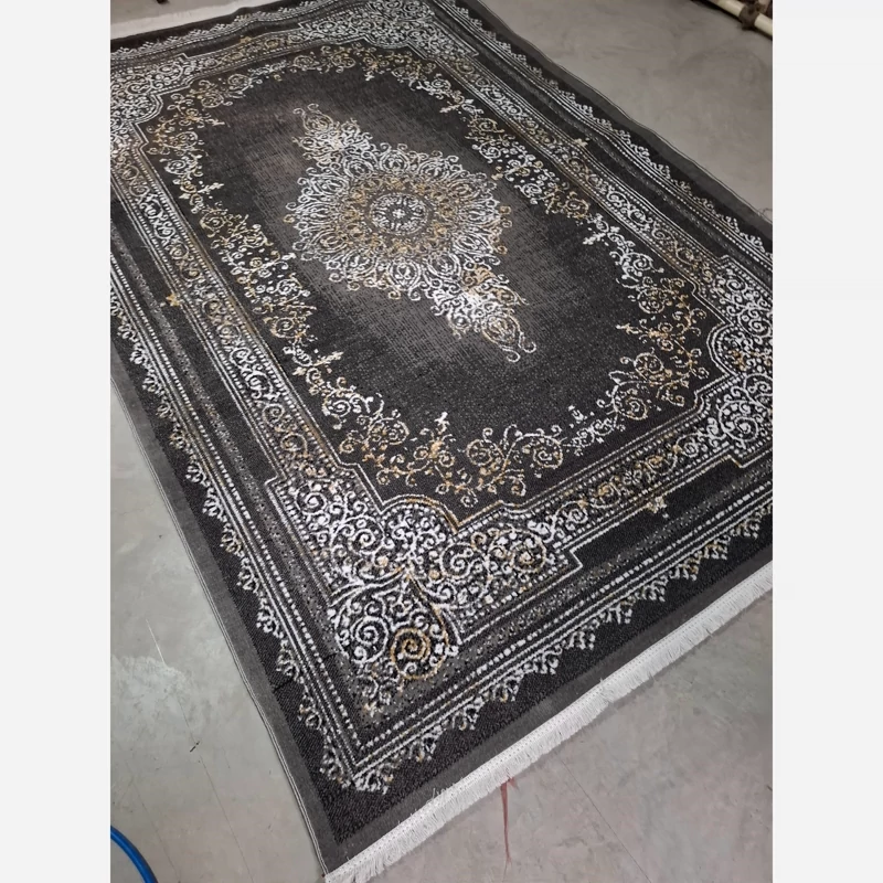 فرش ماشینی کاشان 350شانه بی سی اف سبک وزن طرح ایلیا دودی12متری(باارسال رایگان)