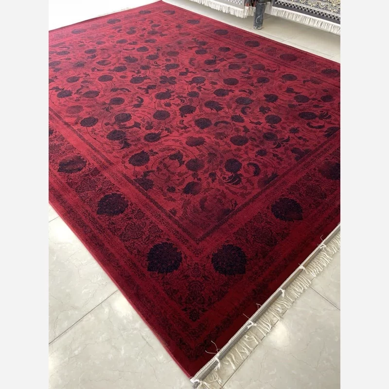 فرش ماشینی کاشان700شانه 100درصدآکرلیک طرح نگار لاکی 9متری(باارسال رایگان)