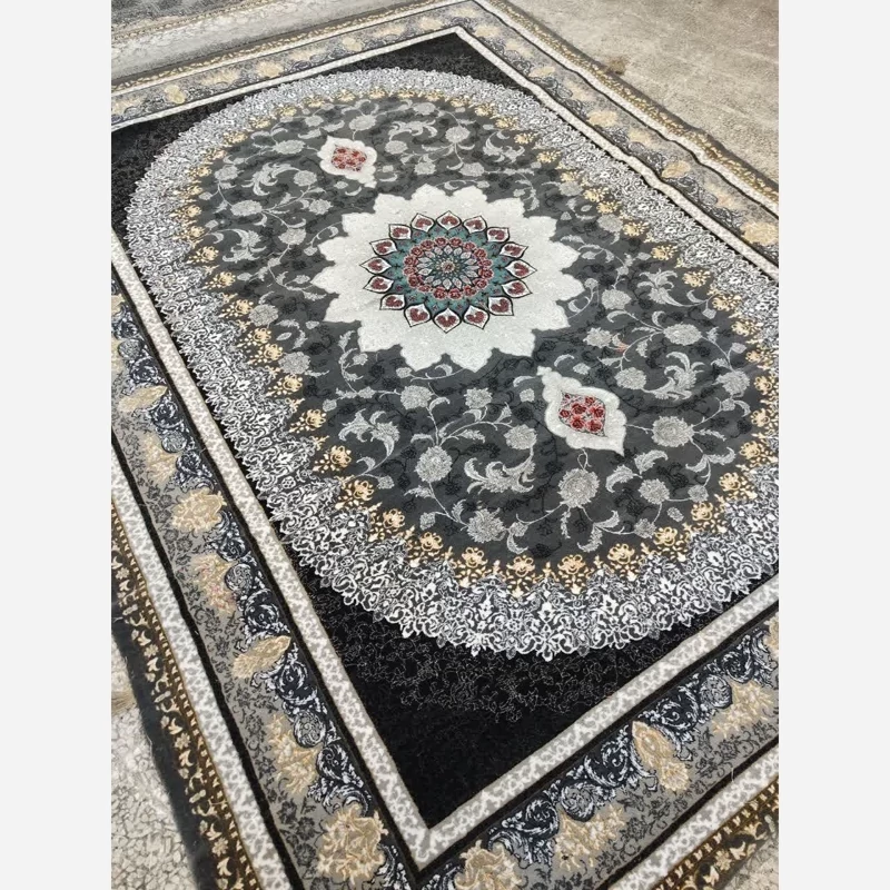 فرش ماشینی کاشان 500 شانه طرح 700 شانه ورژن طرح سیتادودی 12 متری