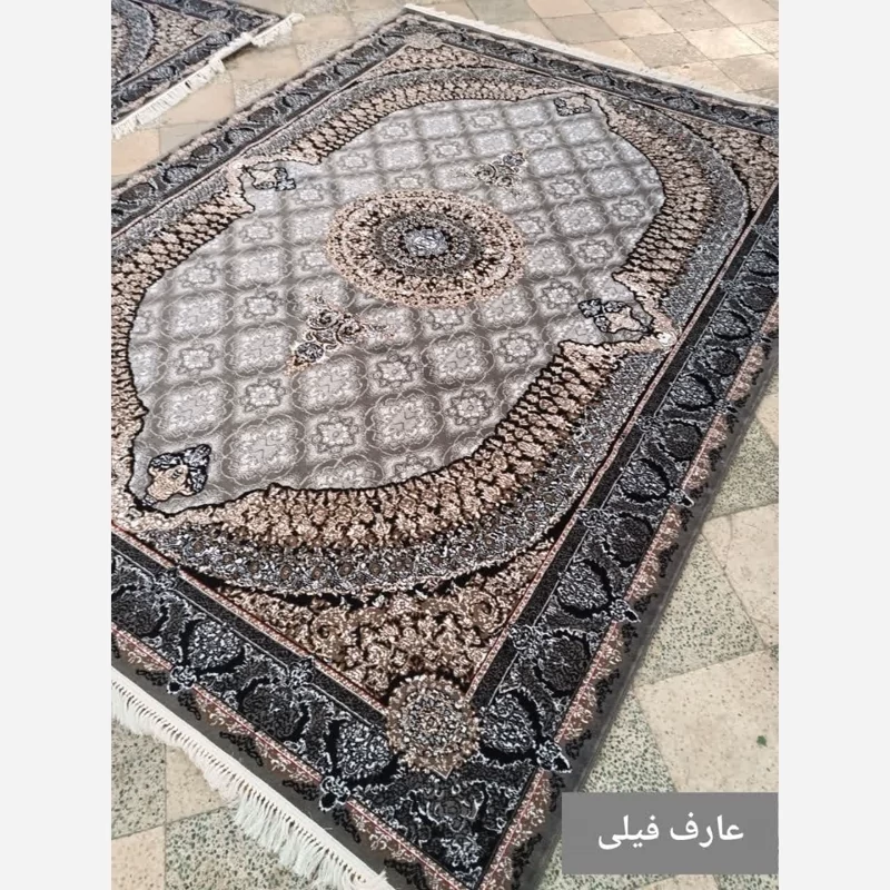 فرش 6متری ماشینی کاشان طرح عارف فیلی440شانه(باارسال رایگان)