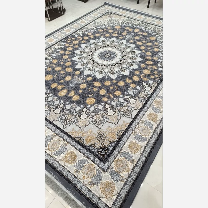فرش ماشینی 12متری500شانه بی سی اف طرح اصفهان طوسی (باارسال رایگان)