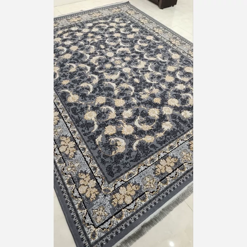فرش ماشینی کاشان500شانه بی سی اف طرح ملک طوسی9متری(باارسال رایگان)
