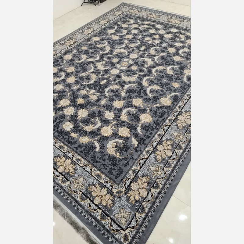 فرش 6متری ماشینی کاشان500شانه بی سی اف طرح ملک طوسی(باارسال رایگان)
