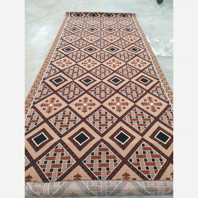 گلیم فرش ماشینی کاشان کناره طرح حصیری سایز2،25در2(هزینه ارسال باخریداروپس کرایه میباشد)
