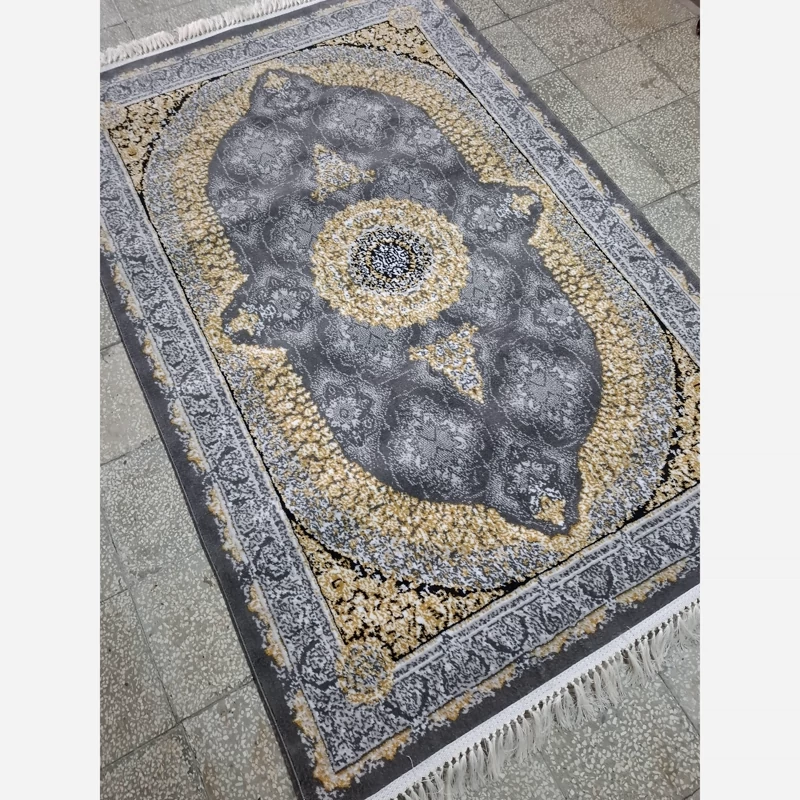 فرش ماشینی کاشان قالیچه 440شانه طرح عارف دودی4متری2،25در1،5(باارسال رایگان)