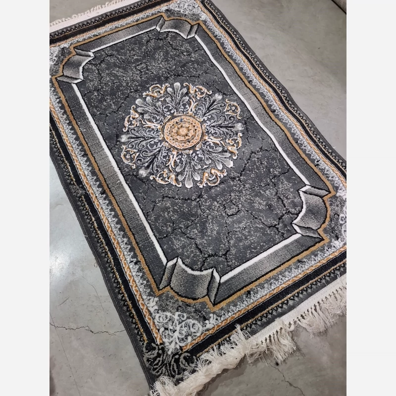 فرش ماشینی کاشان قالیچه500شانه طرح پناه دودی2در1(باارسال رایگان)