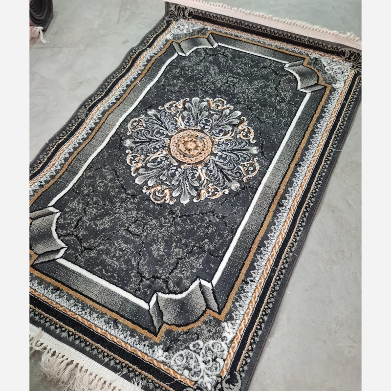 قالیچه فرش ماشینی کاشان 500شانه طرح پناه دودی1،5در1متر(باارسال رایگان)