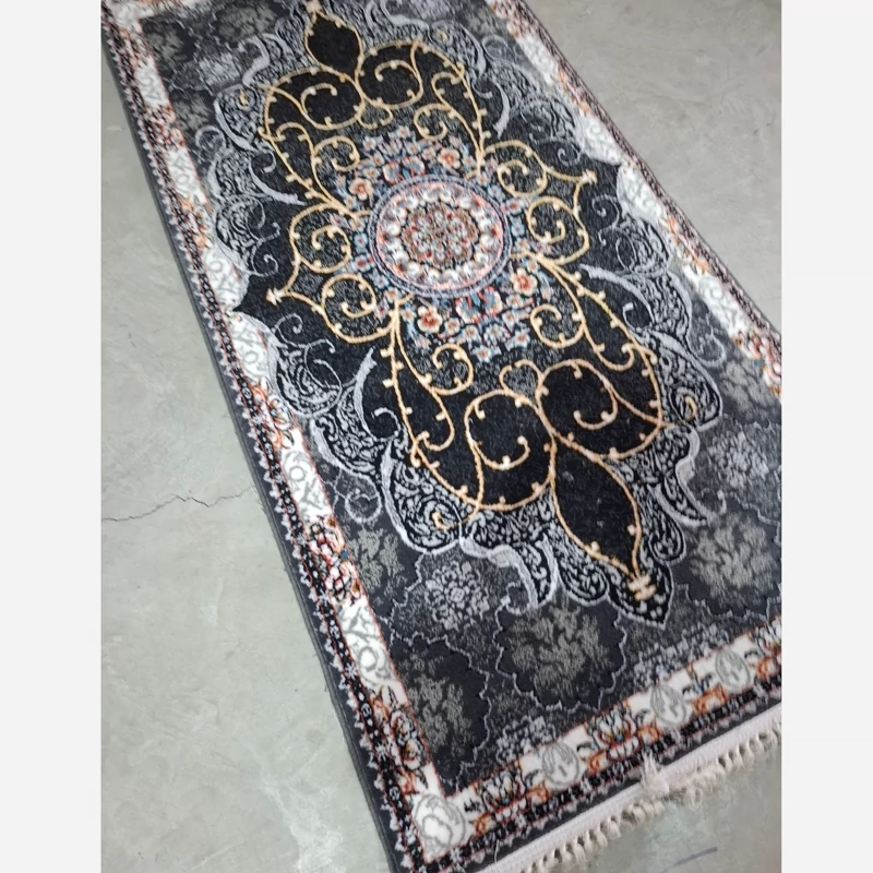 کناره فرش ماشینی کاشان500شانه طرح چکاوک دودی4در1متر(باارسال رایگان)