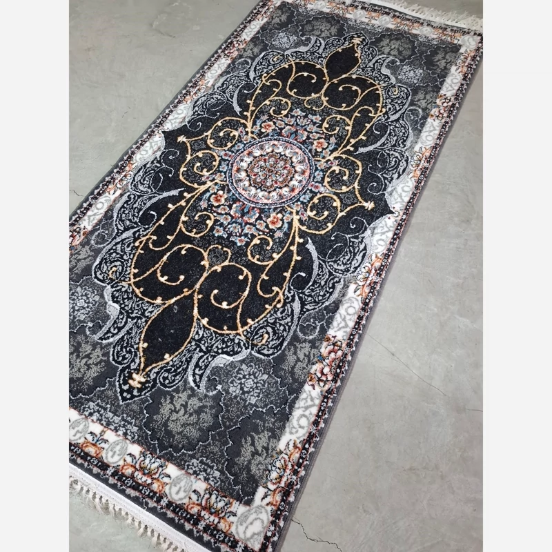قالیچه فرش ماشینی کاشان500شانه طرح چکاوک دودی2در1متر(باارسال رایگان)