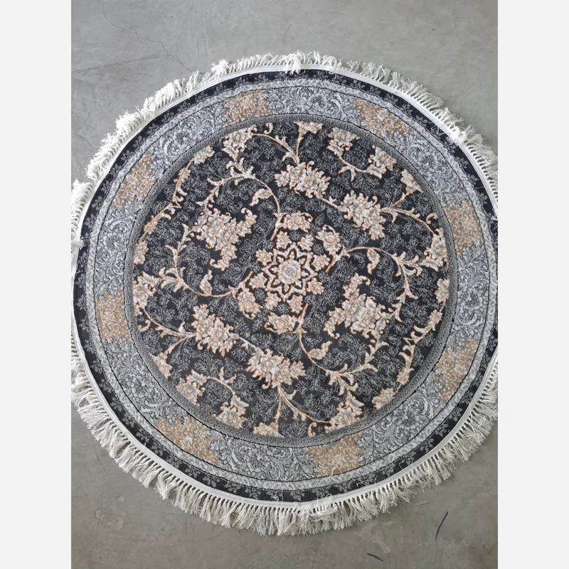 فرش گردماشینی کاشان طرح نگاردودی500شانه1،5در1،5متر(باارسال رایگان)