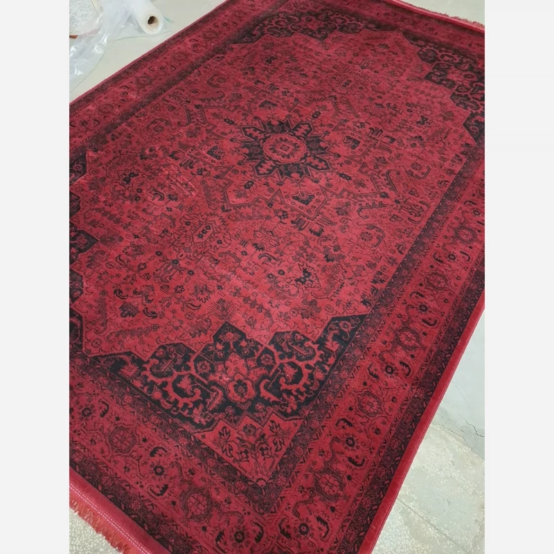 فرش لاکی ماشینی کاشان500شانه طرح هریس لاکی9متری(باارسال رایگان)