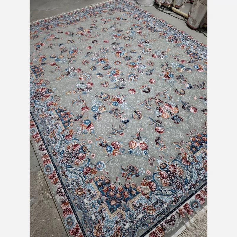 فرش ماشینی کاشان500شانه ورژن طرح700شانه12متری طرح الماس فیلی(باارسال رایگان)