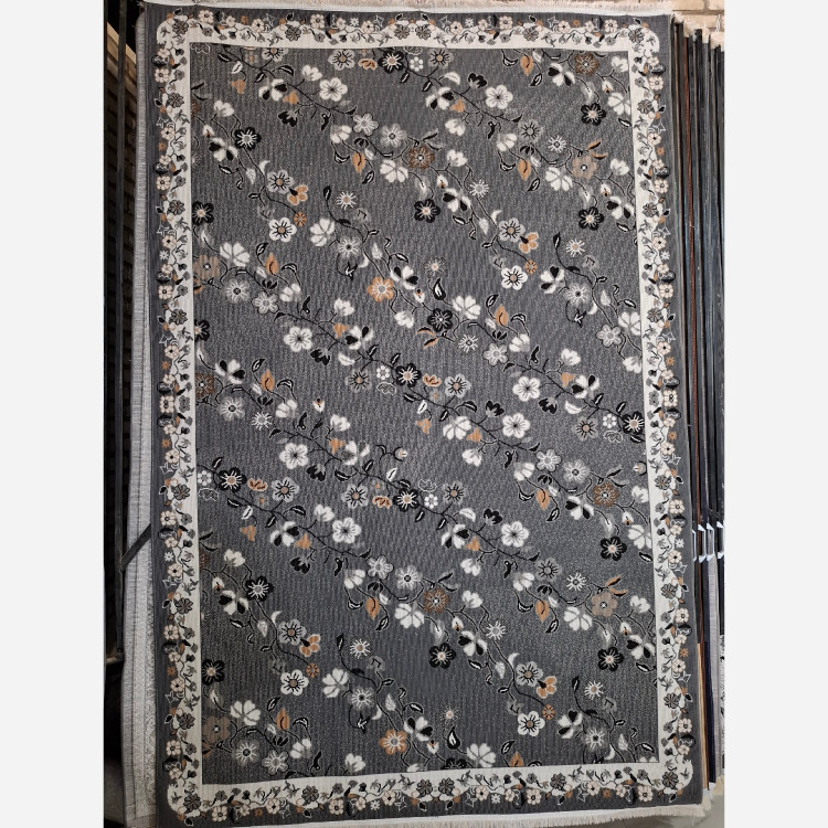 کناره گلیم ماشینی کاشان طرح گلزاردودی3در1متر(هزینه ارسال باخریداروپس کرایه میباشد)