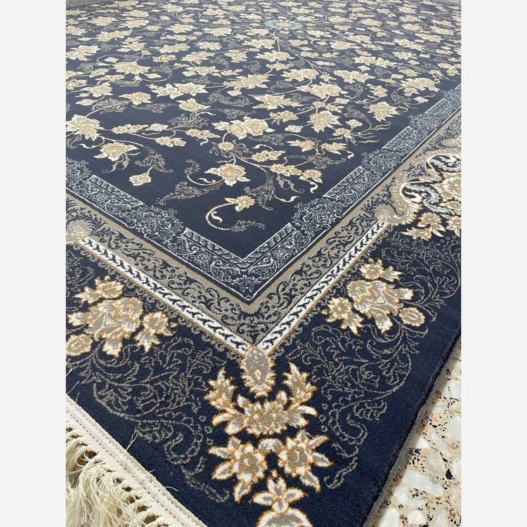 فرش ماشینی کاشان 700شانه12متری طرح جانان دلفینی2عددی(باارسال رایگان)