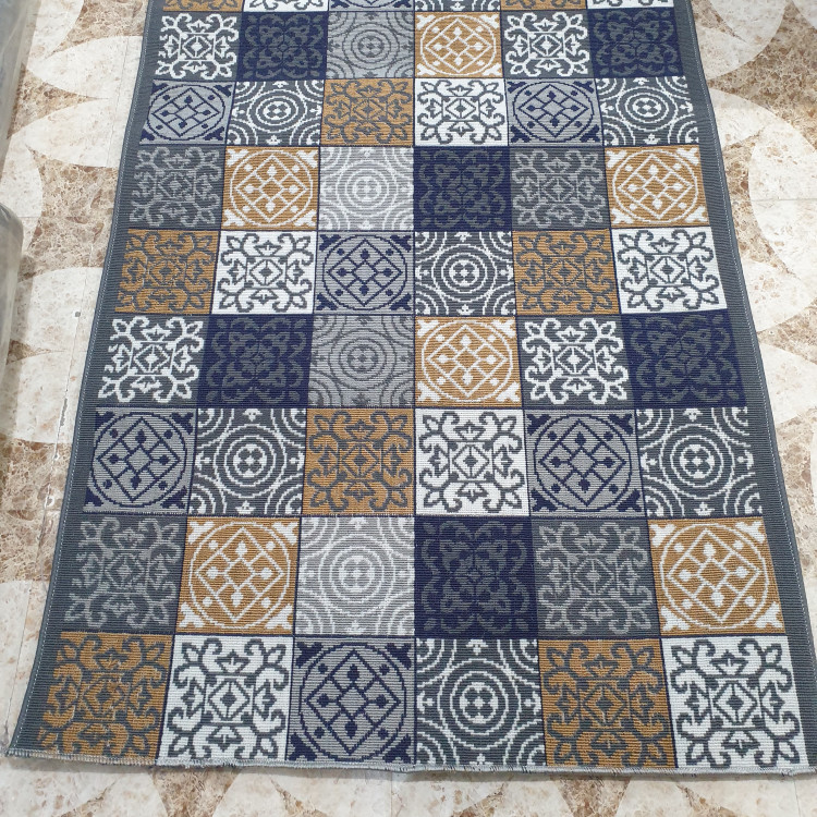 کناره گلیم ماشینی کاشان طرح شایان سایز2در2(هزینه ارسال باخریداروپس کرایه میباشد)