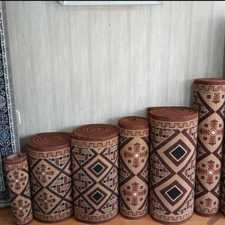 گلیم فرش ماشینی کاشان کناره طرح حصیری سایز3،80در2متر(هزینه ارسال باخریداروپس کرایه میباشد)